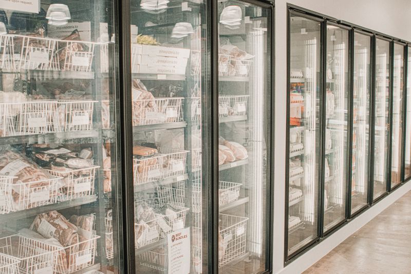 Halal frozen meat and poultry in cold storage